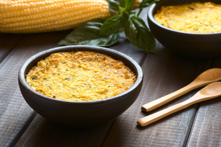 Pastel de choclo con mariscos